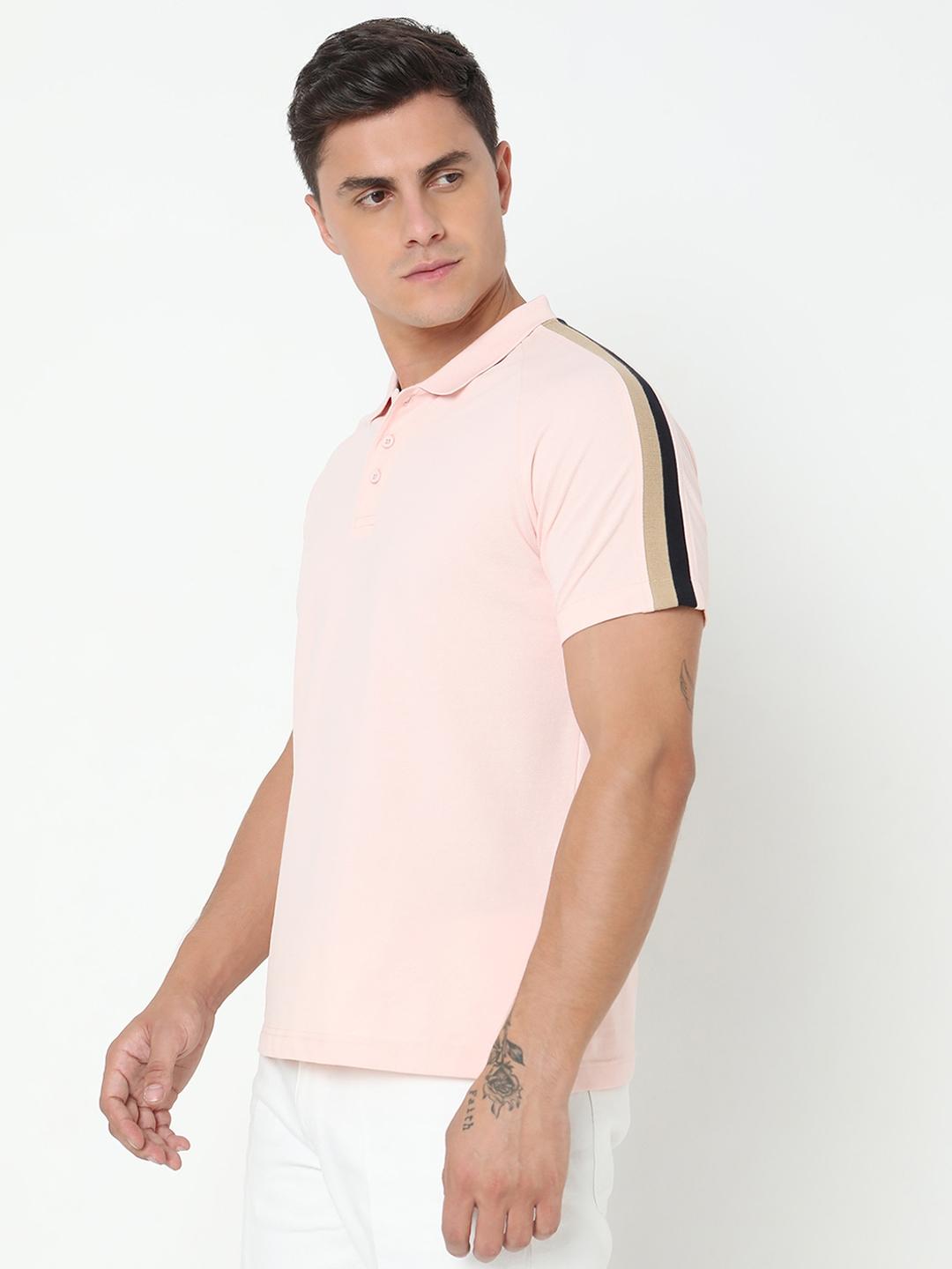 Regular Fit Solid Polo T-Shirt with Short Sleeve