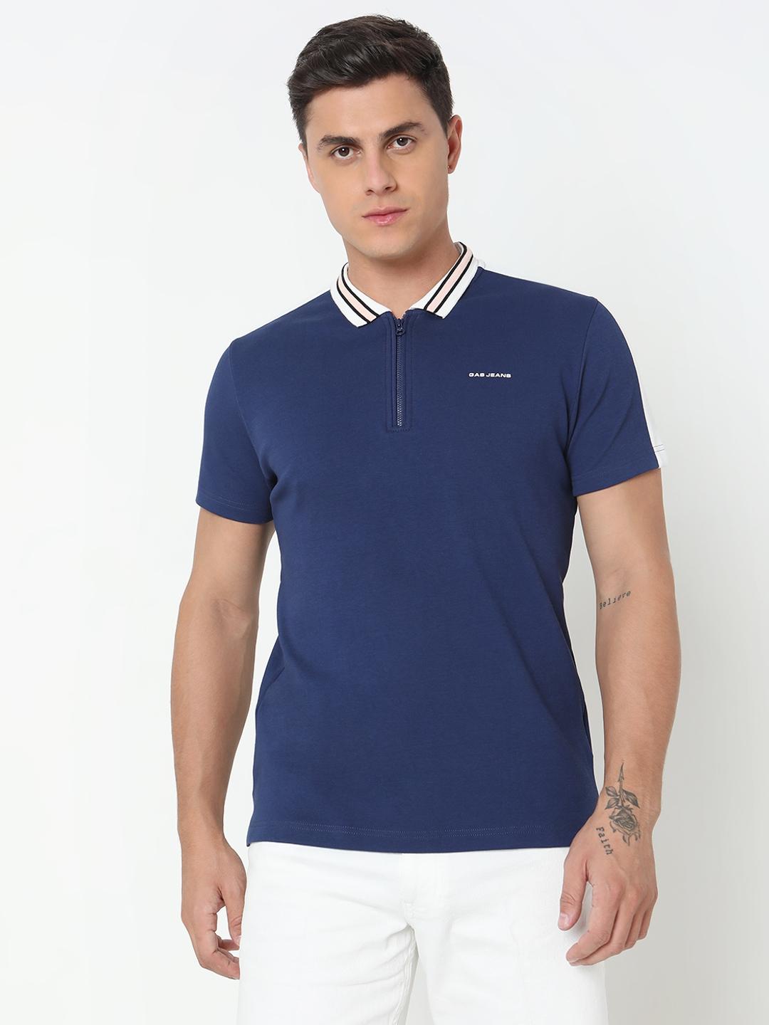 Regular Fit Solid Polo T-Shirt with Short Sleeve