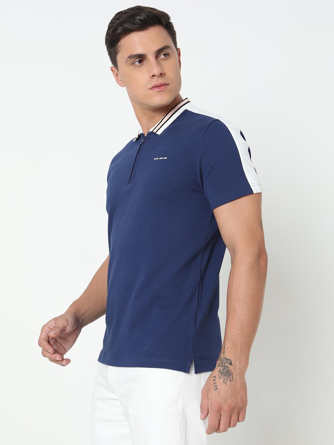 Regular Fit Solid Polo T-Shirt with Short Sleeve