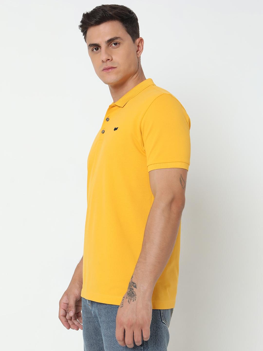 Regular Fit Solid Polo T-Shirt with Short Sleeve