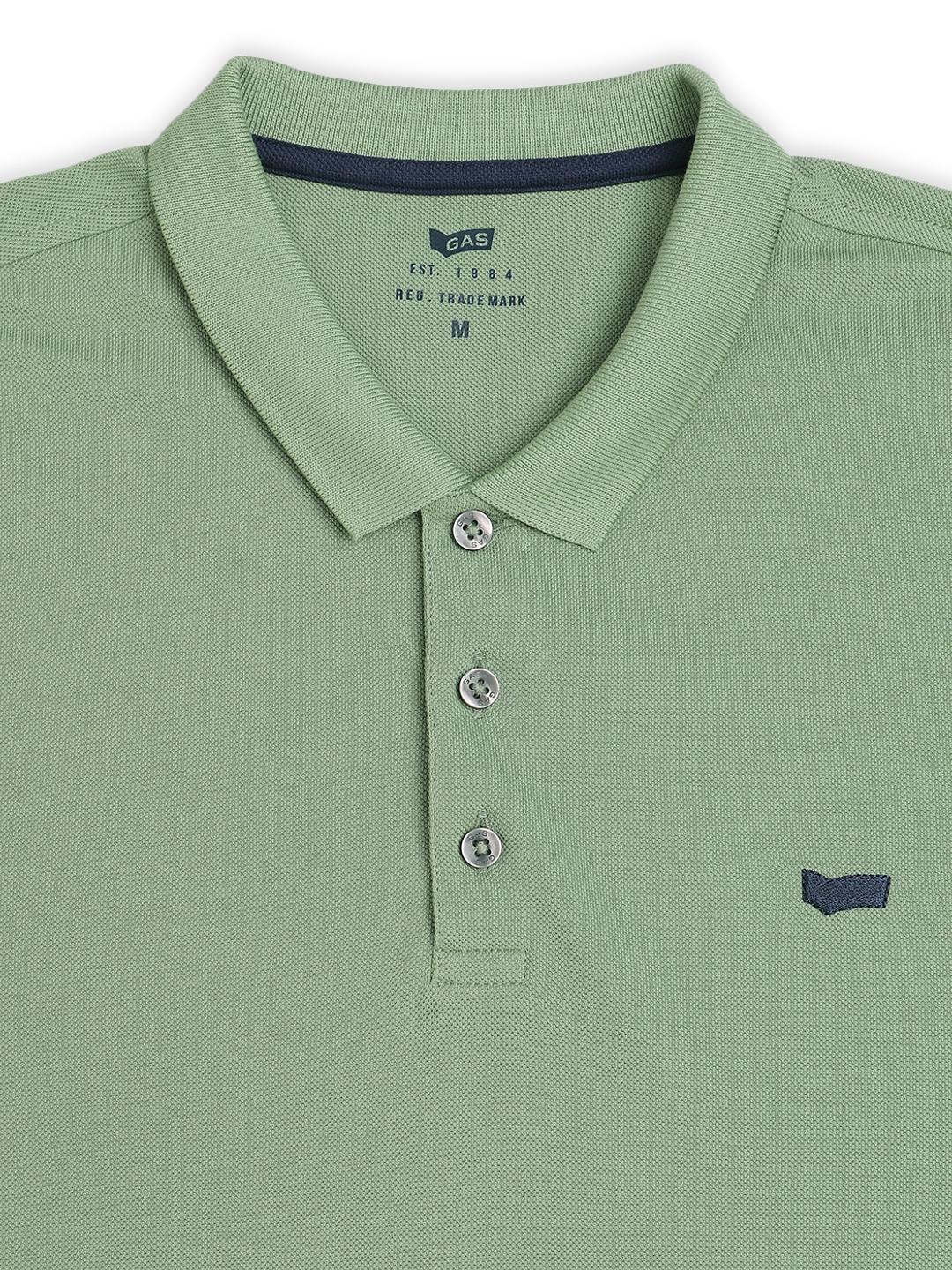 Regular Fit Solid Polo T-Shirt with Short Sleeve