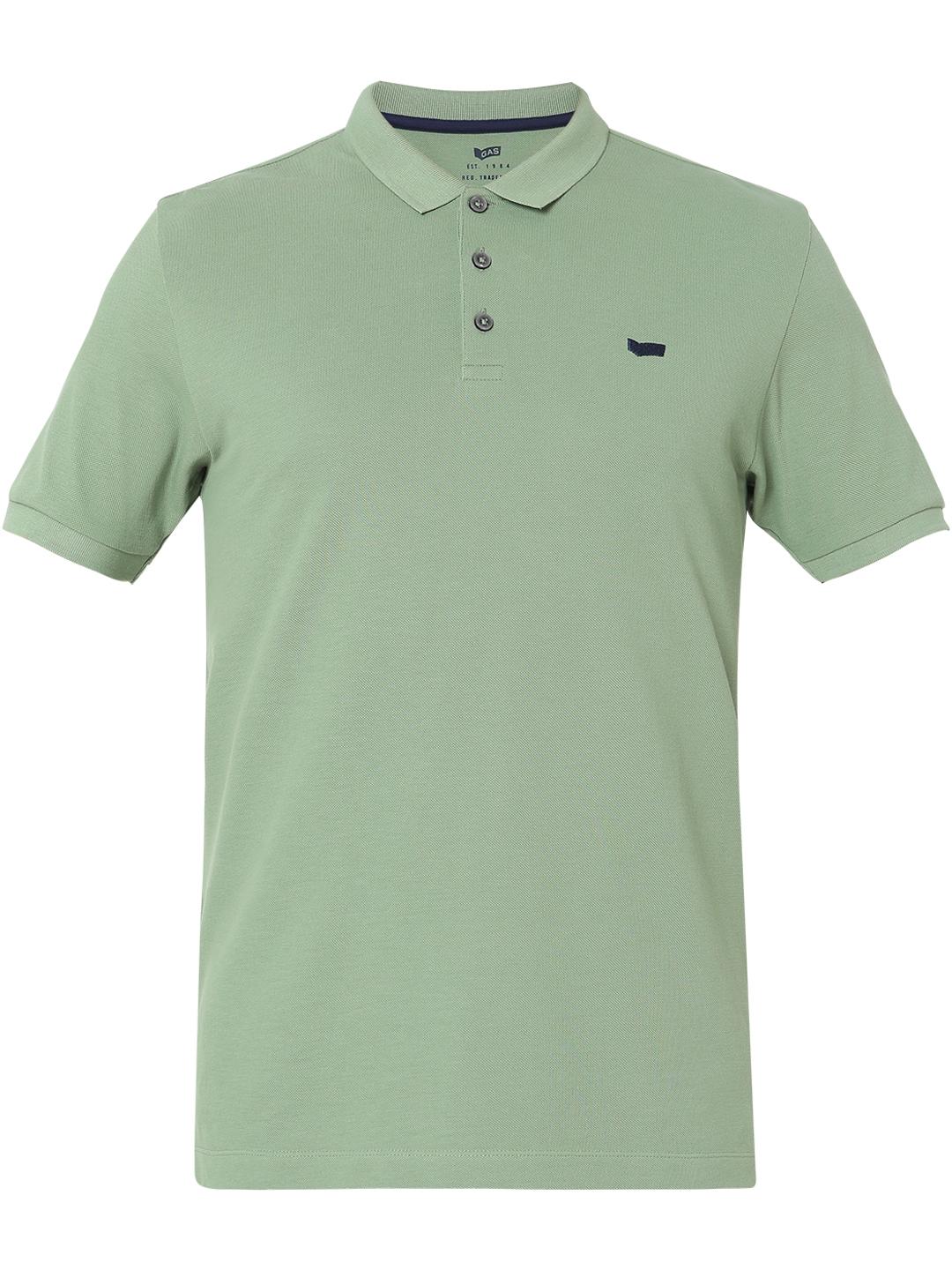 Regular Fit Solid Polo T-Shirt with Short Sleeve