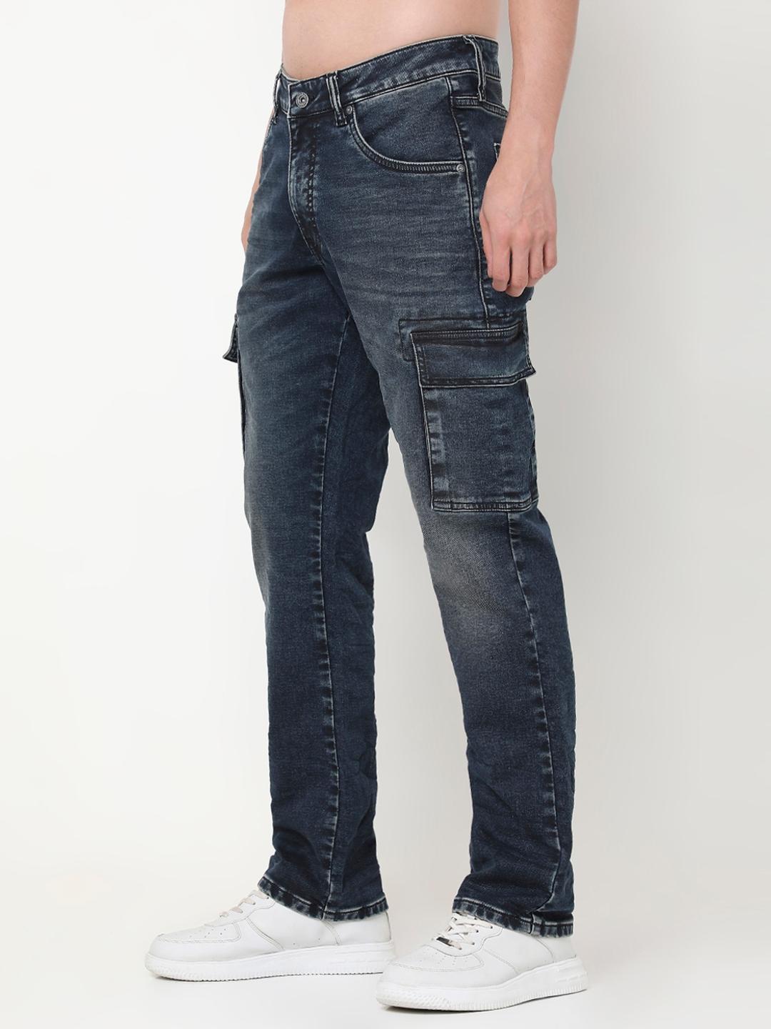 Straight Fit Solid Denim