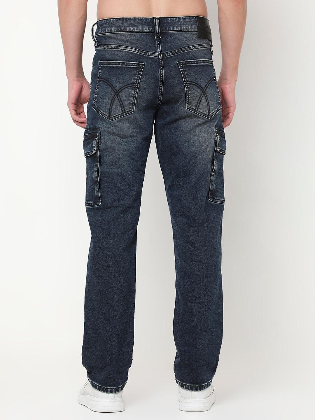 Straight Fit Solid Denim