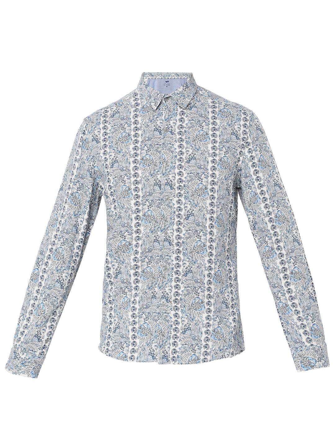 Regular Fit All Over Printed Full Sleeve Shirt with Classic Collar