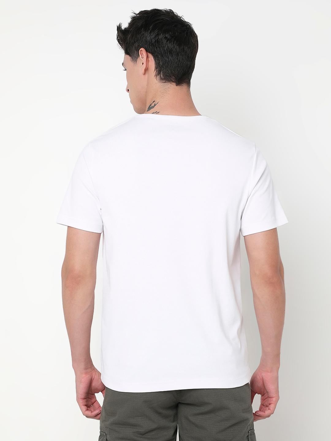 Regular Fit Solid Henley T-Shirt with Short Sleeve