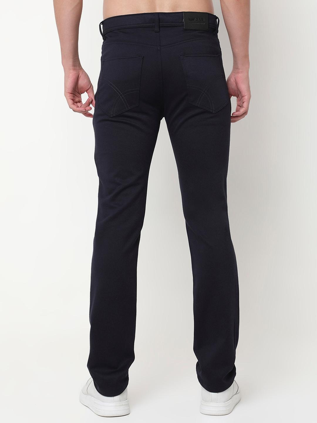 Slim Fit Solid Trousers