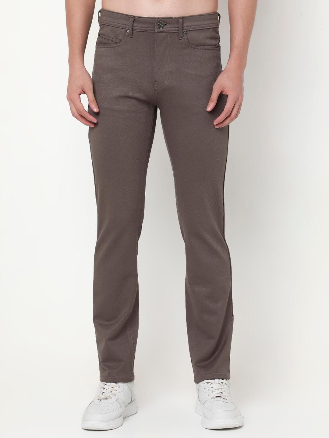 Slim Fit Solid Trousers