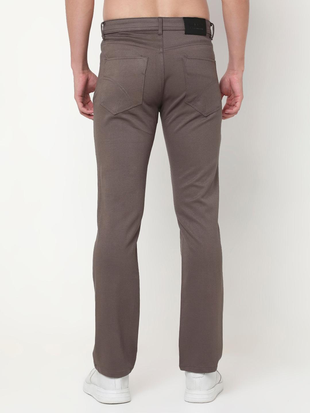 Slim Fit Solid Trousers