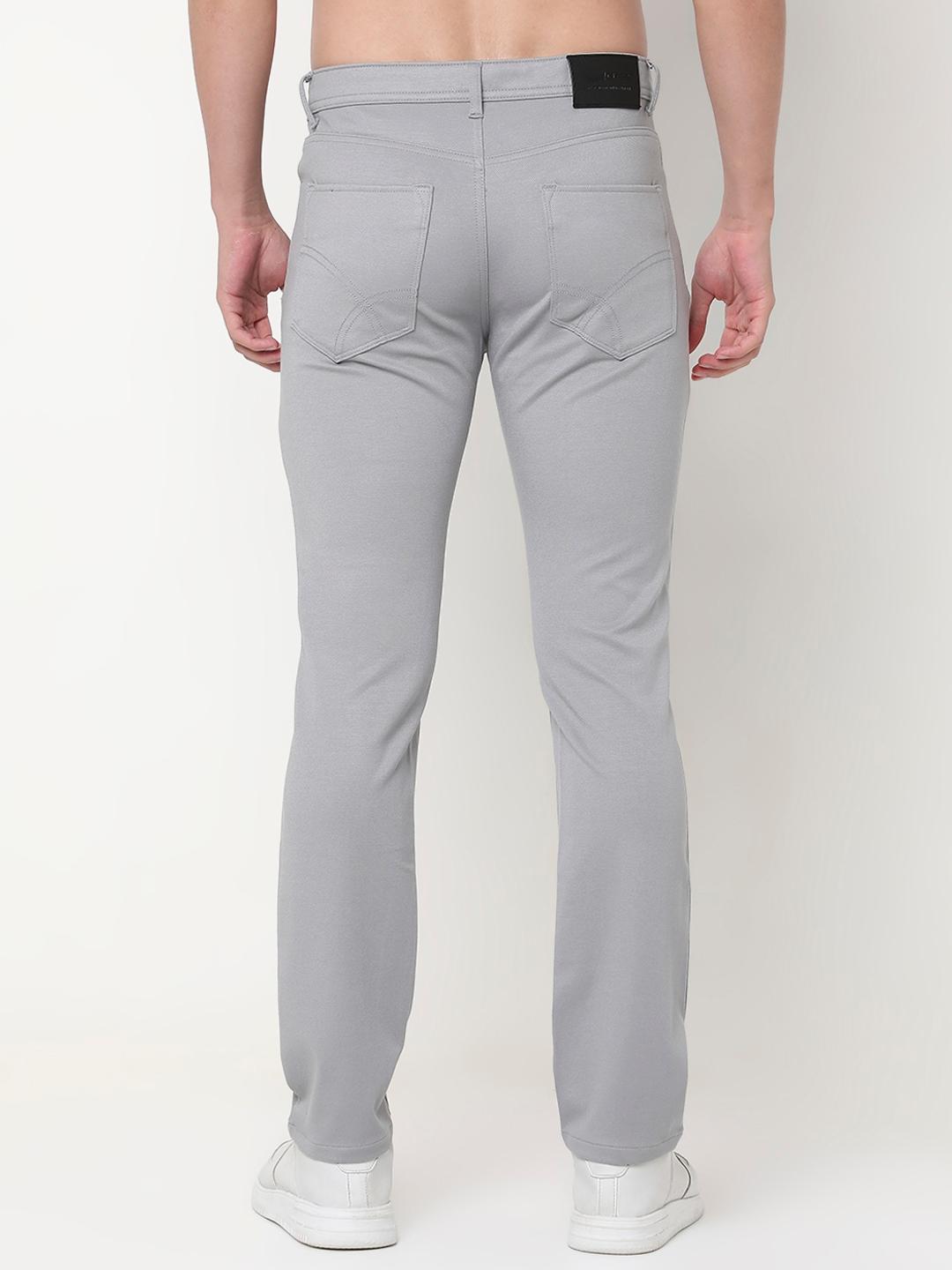 Slim Fit Solid Trousers