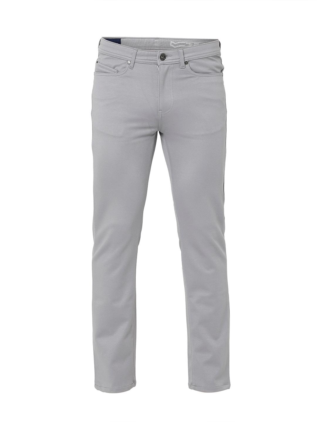 Slim Fit Solid Trousers