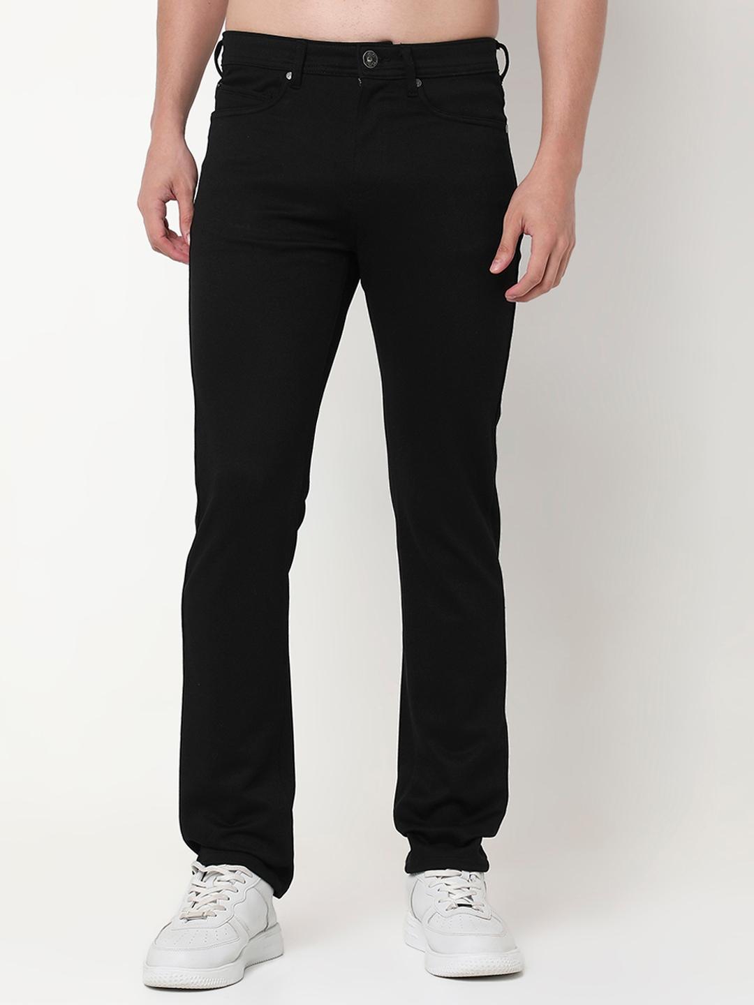 Slim Fit Solid Trousers