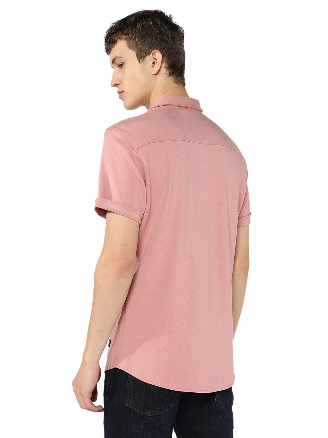 Solid Knit Regular Fit Shirt 