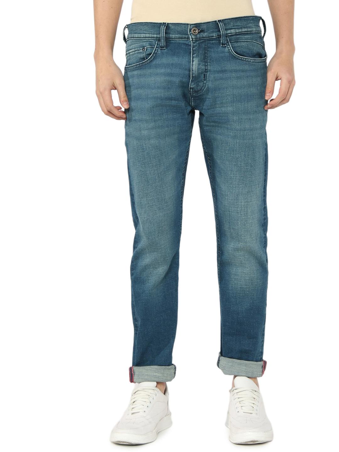 Toki Mid Blue Wash Slim Straight Denim