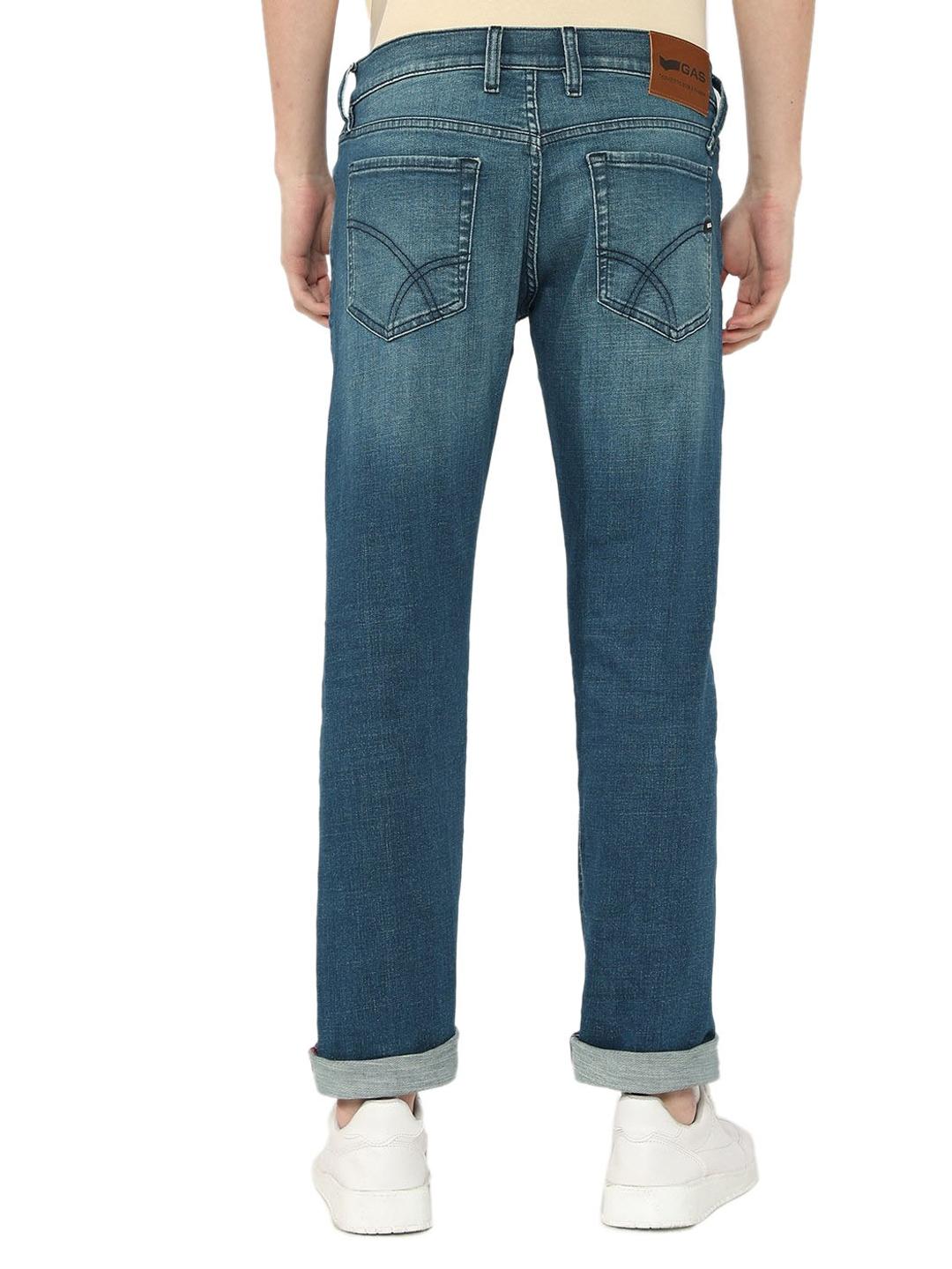 Toki Mid Blue Wash Slim Straight Denim