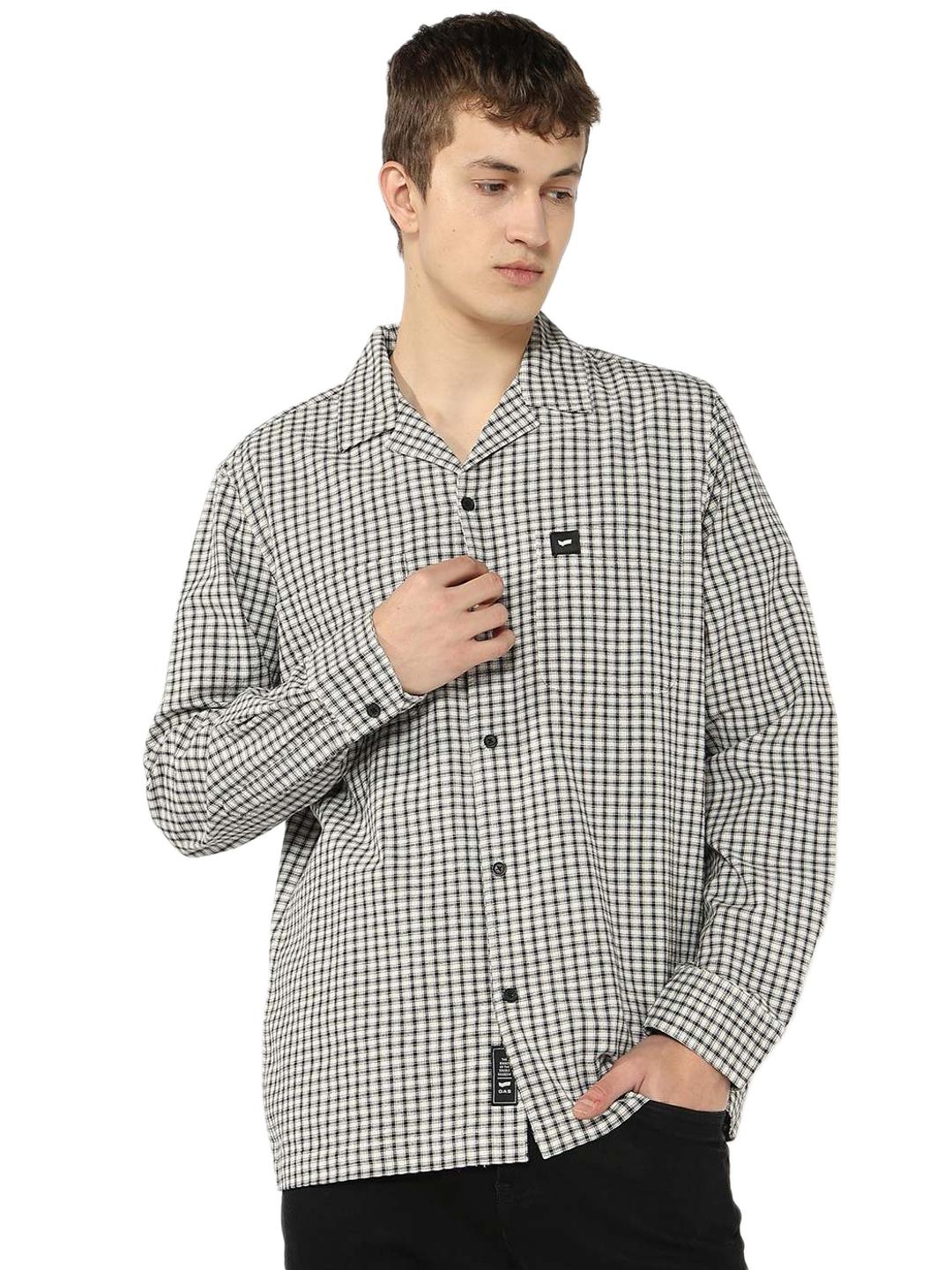 Yarn Dyed Checked Classic Collar Shirt