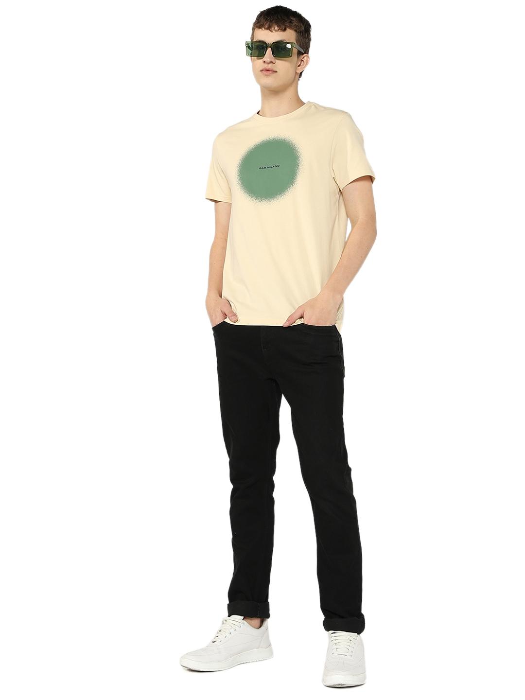 Diffused Graphic Round Neck T-shirt