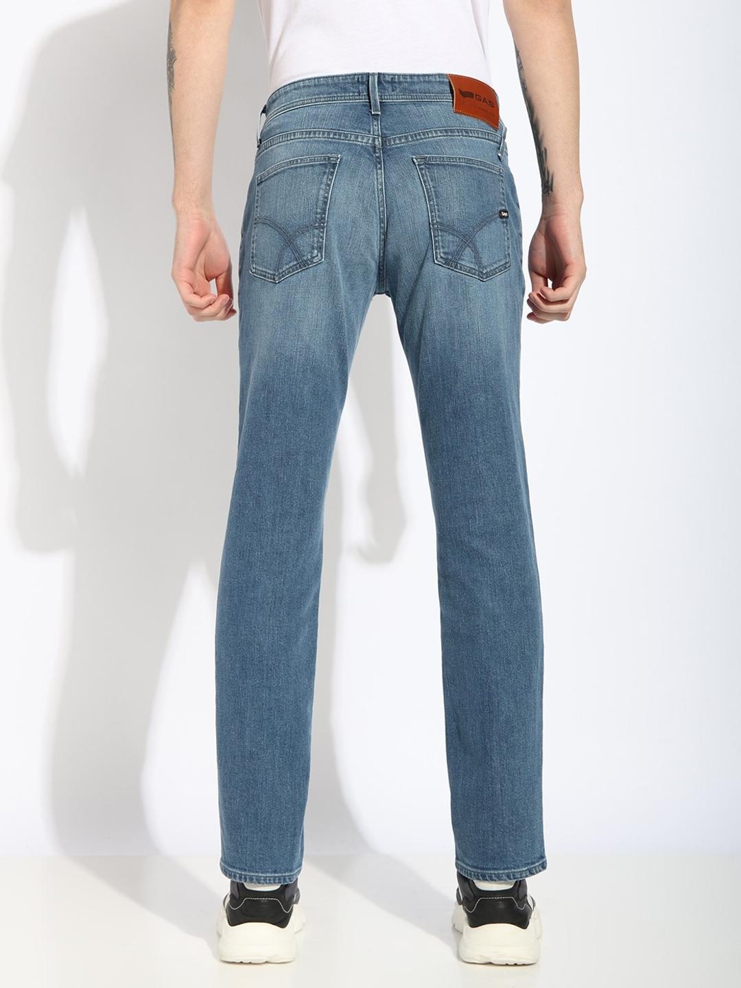 Slim Fit Zippered Fly Mid-Rise Denim