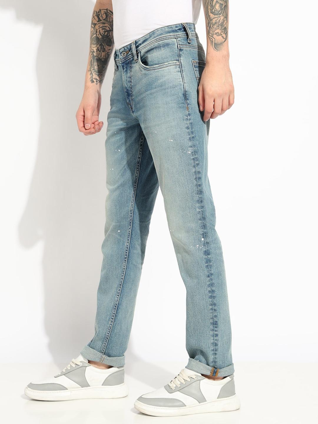 Straight Fit Mid-rise Denim