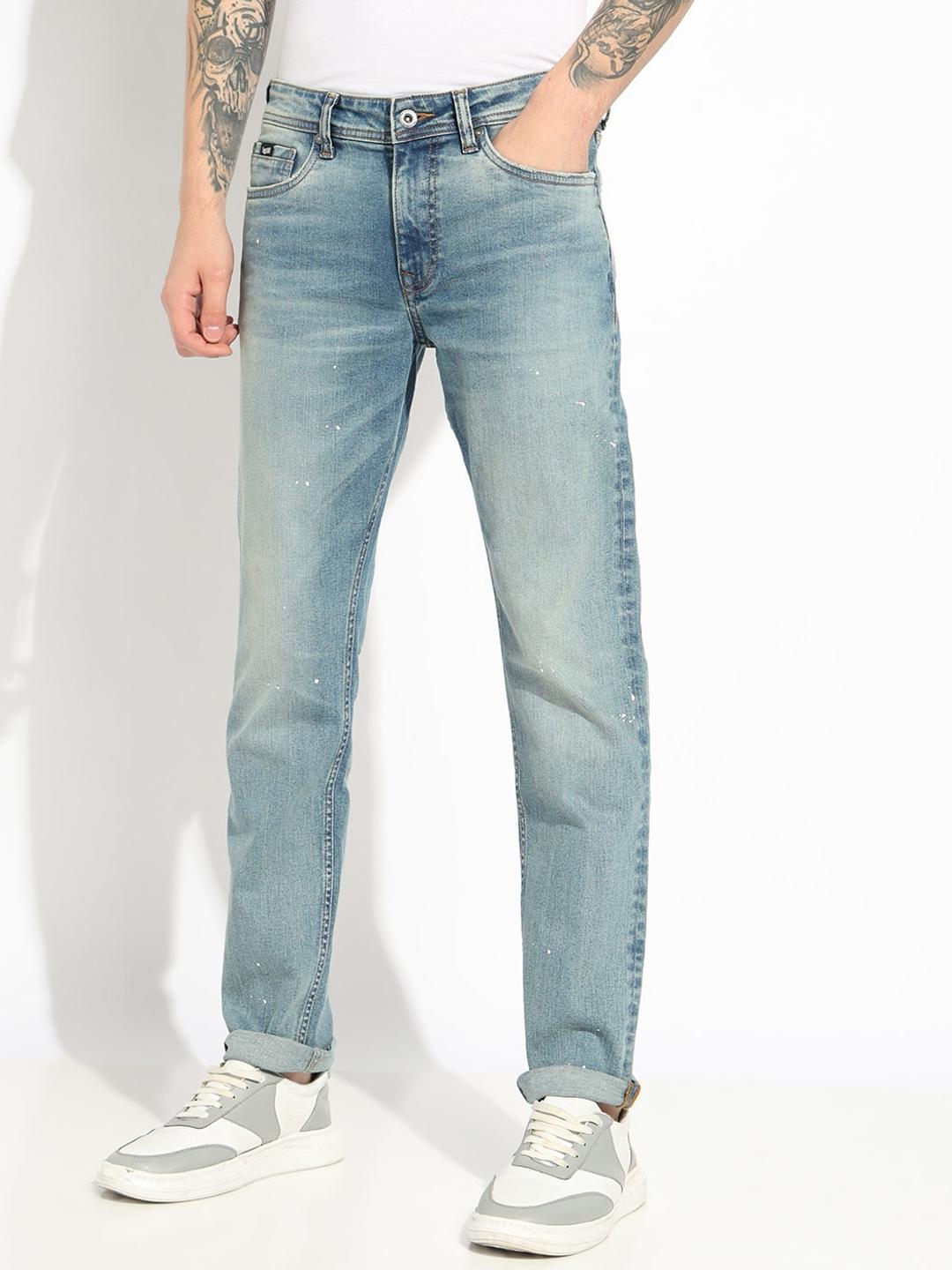 Straight Fit Mid-rise Denim