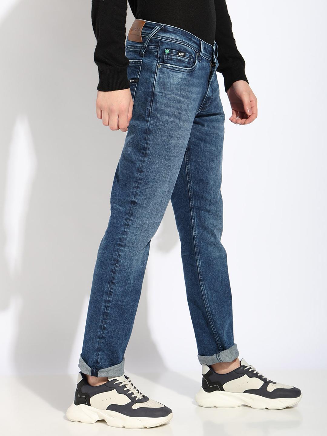 Relaxed Slim Fit Zippered Fly Denim