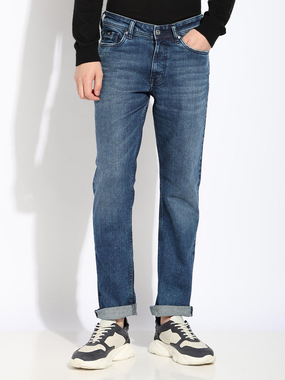 Relaxed Slim Fit Zippered Fly Denim