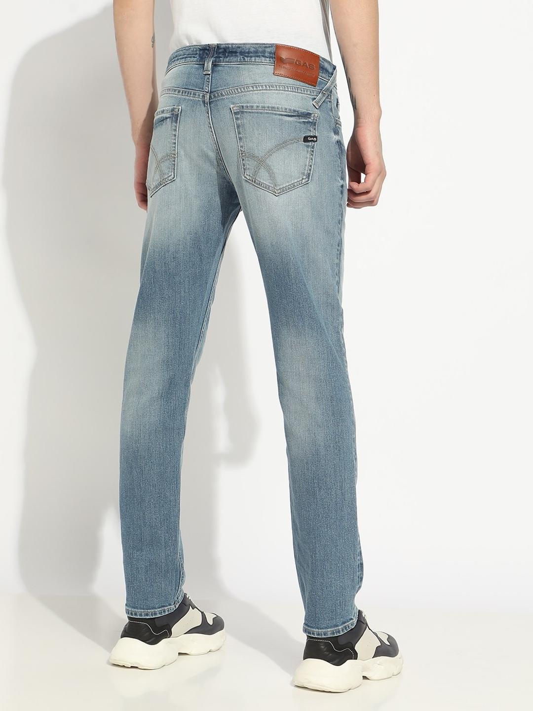 Relaxed Slim Fit Zippered Fly Denim