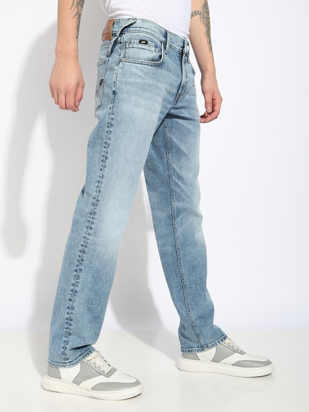 Straight Fit Mid-rise Denim