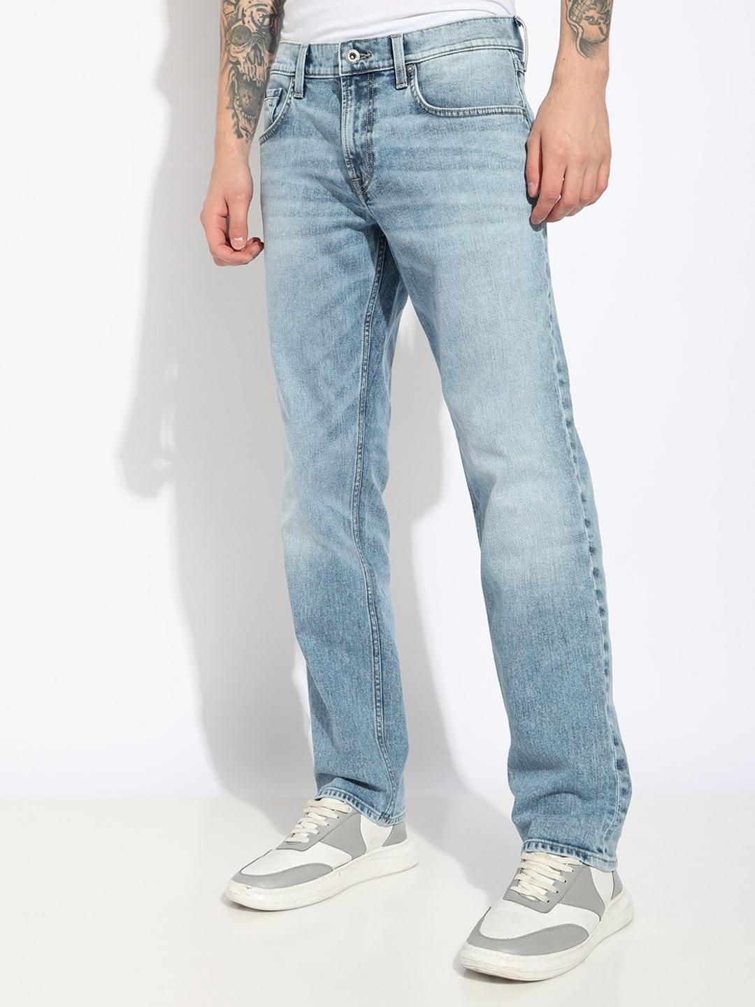 Straight Fit Mid-rise Denim