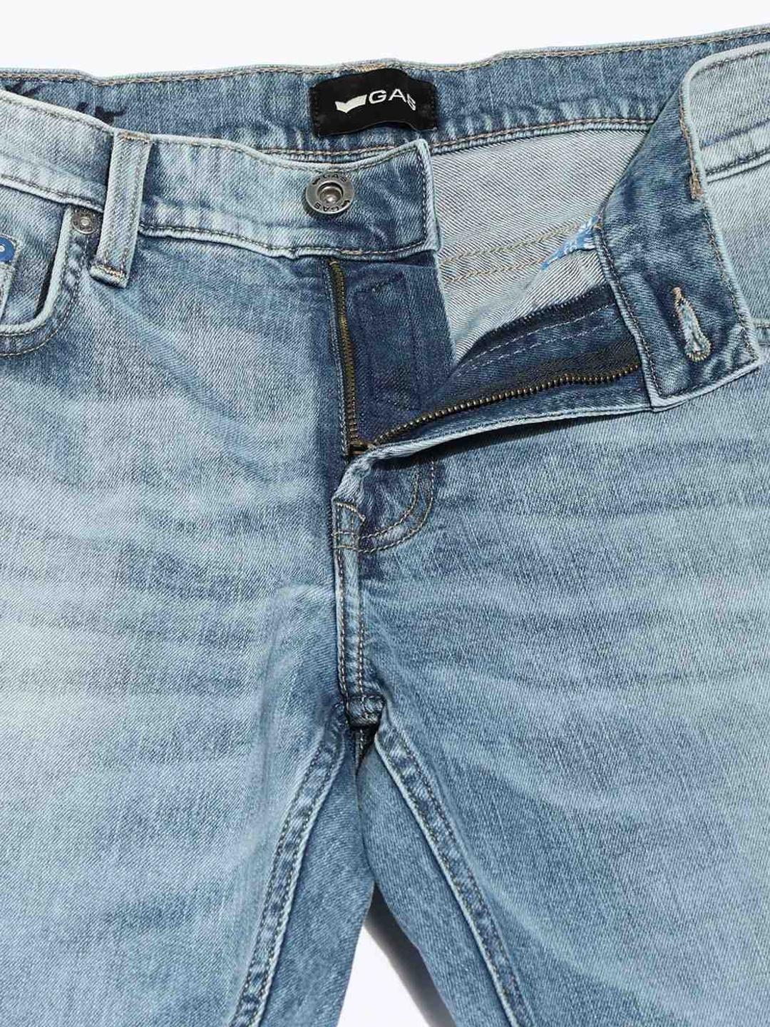 Straight Fit Mid-rise Denim