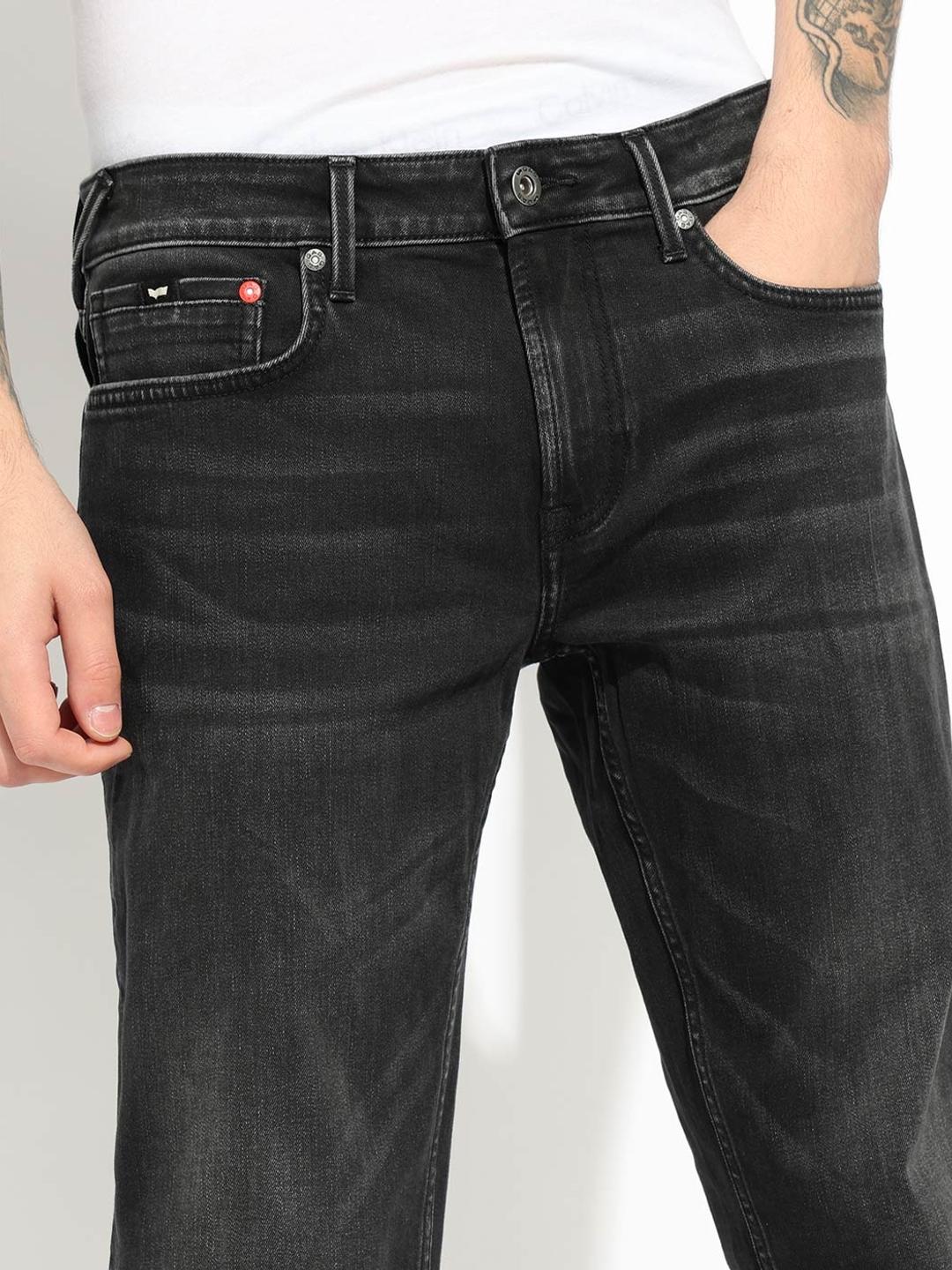 Carrot Fit Mid-rise Denim