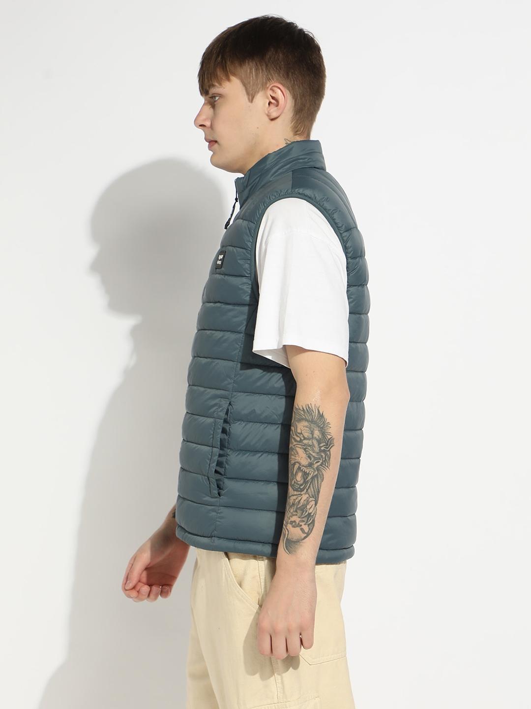 Multi Panelled Sleeveless Jacket/Gillet