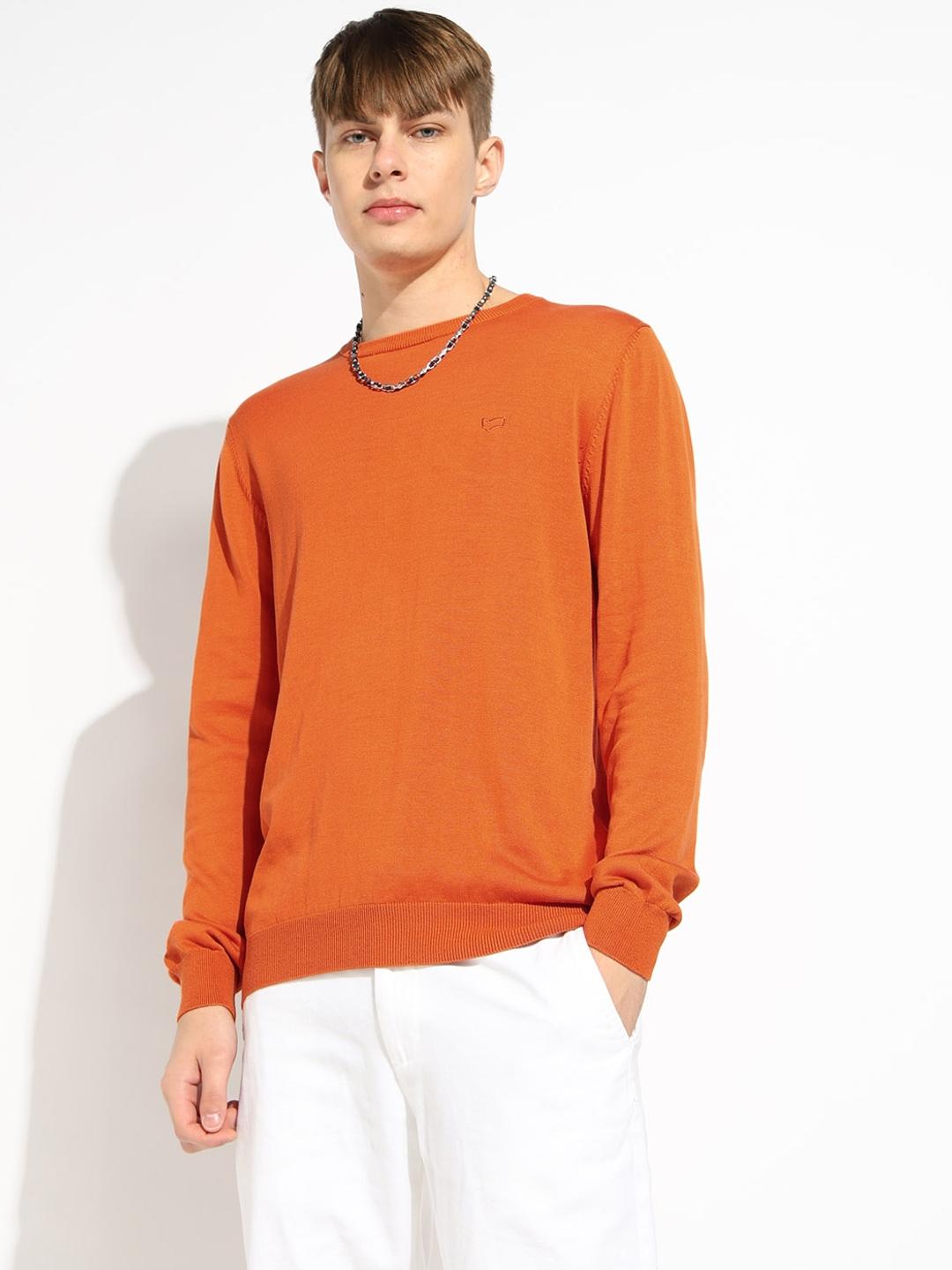 Classic Crew Neck Full Sleeve Solid Sweater