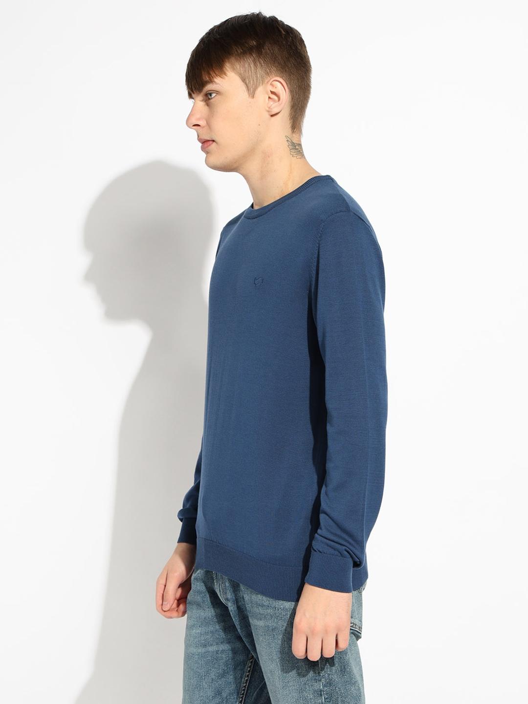 Classic Crew Neck Full Sleeve Solid Sweater