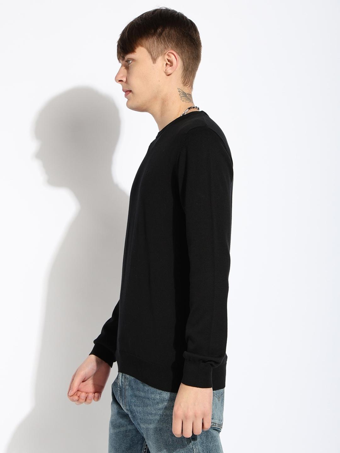 Classic Crew Neck Full Sleeve Solid Sweater