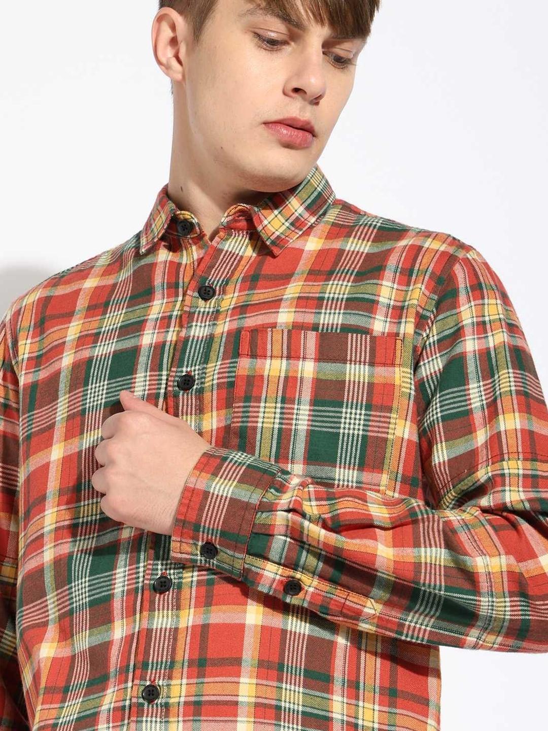 Full-length Sleeve Regular Fit Checked Shirt