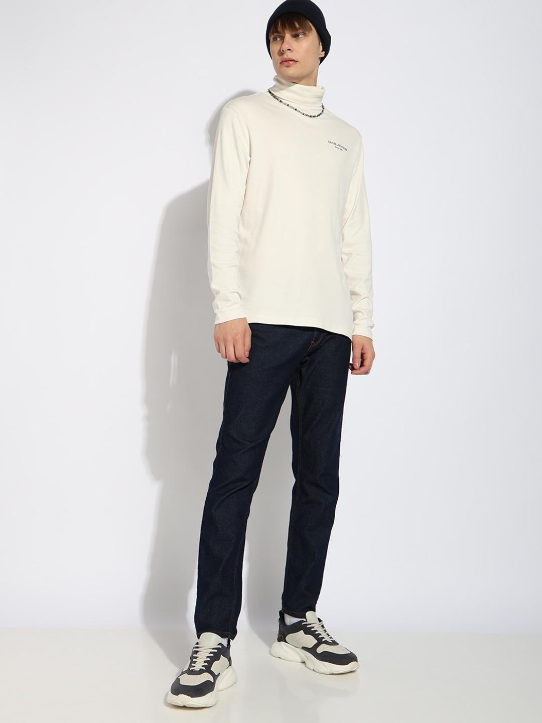 Turtle Neck Full-length Sleeve Regular Fit Tshirt