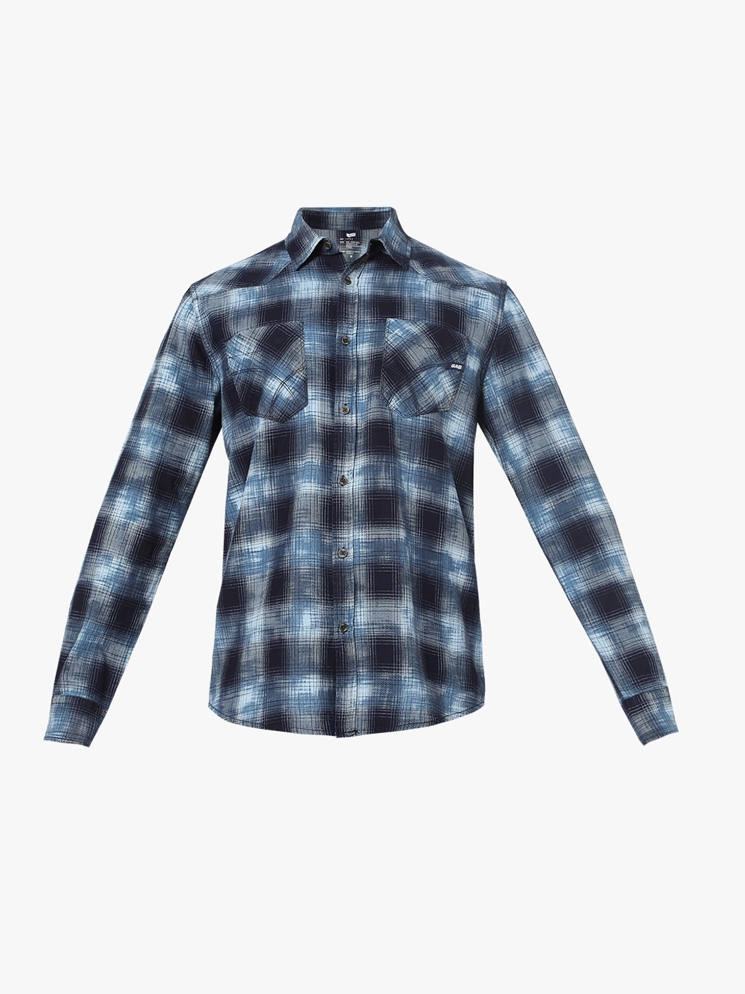 Checked Slim Fit Shirt with Patch Pocket