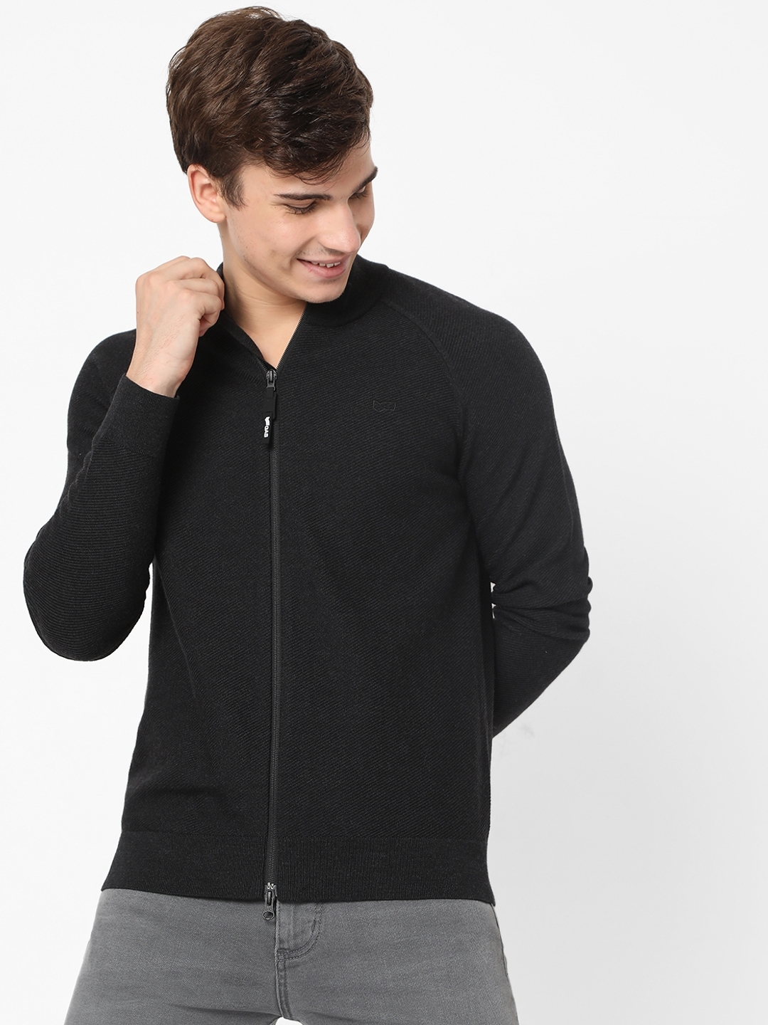 Sweater with front zipper online