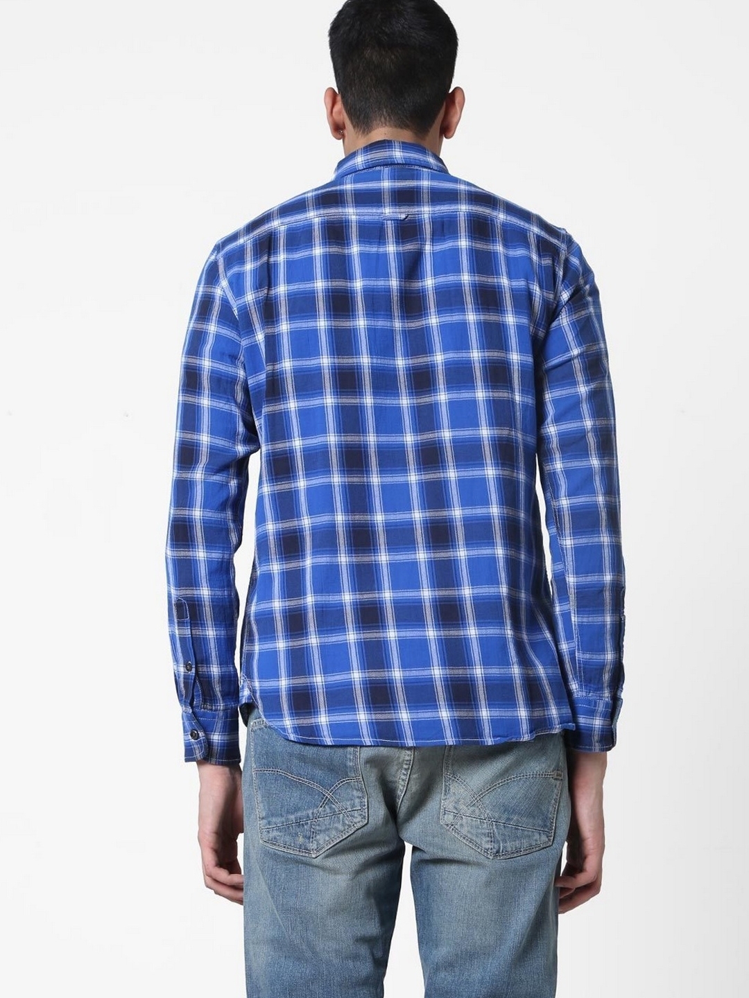 Kaspar Checked Slim Fit Shirt with Patch Pocket