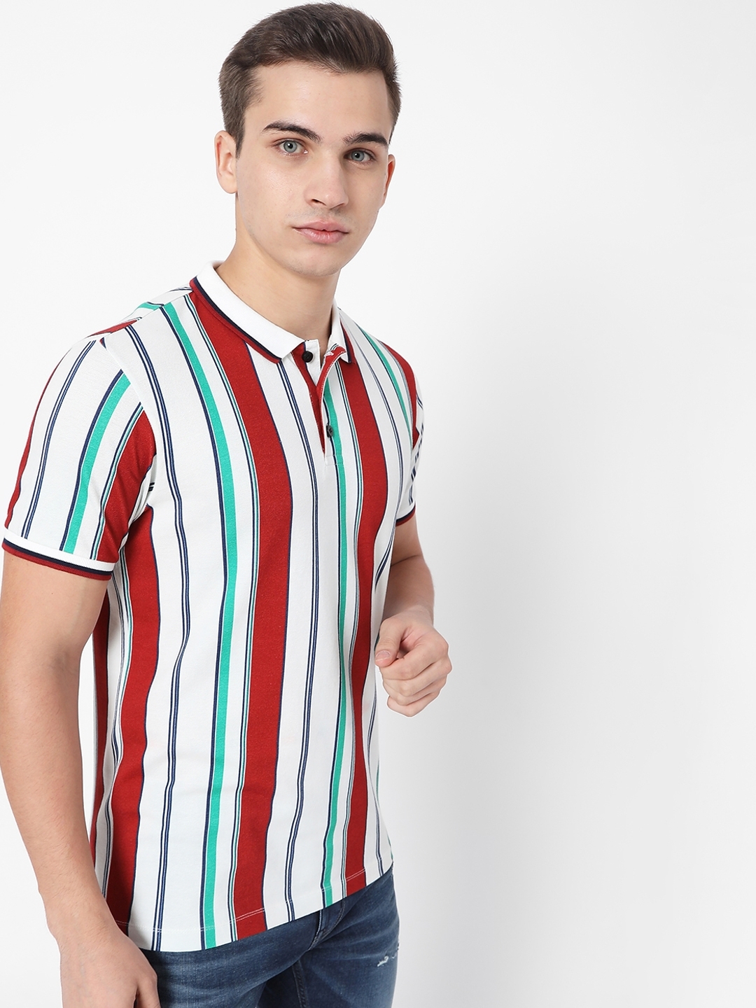 Ralph Striped Slim Fit Polo T-shirt