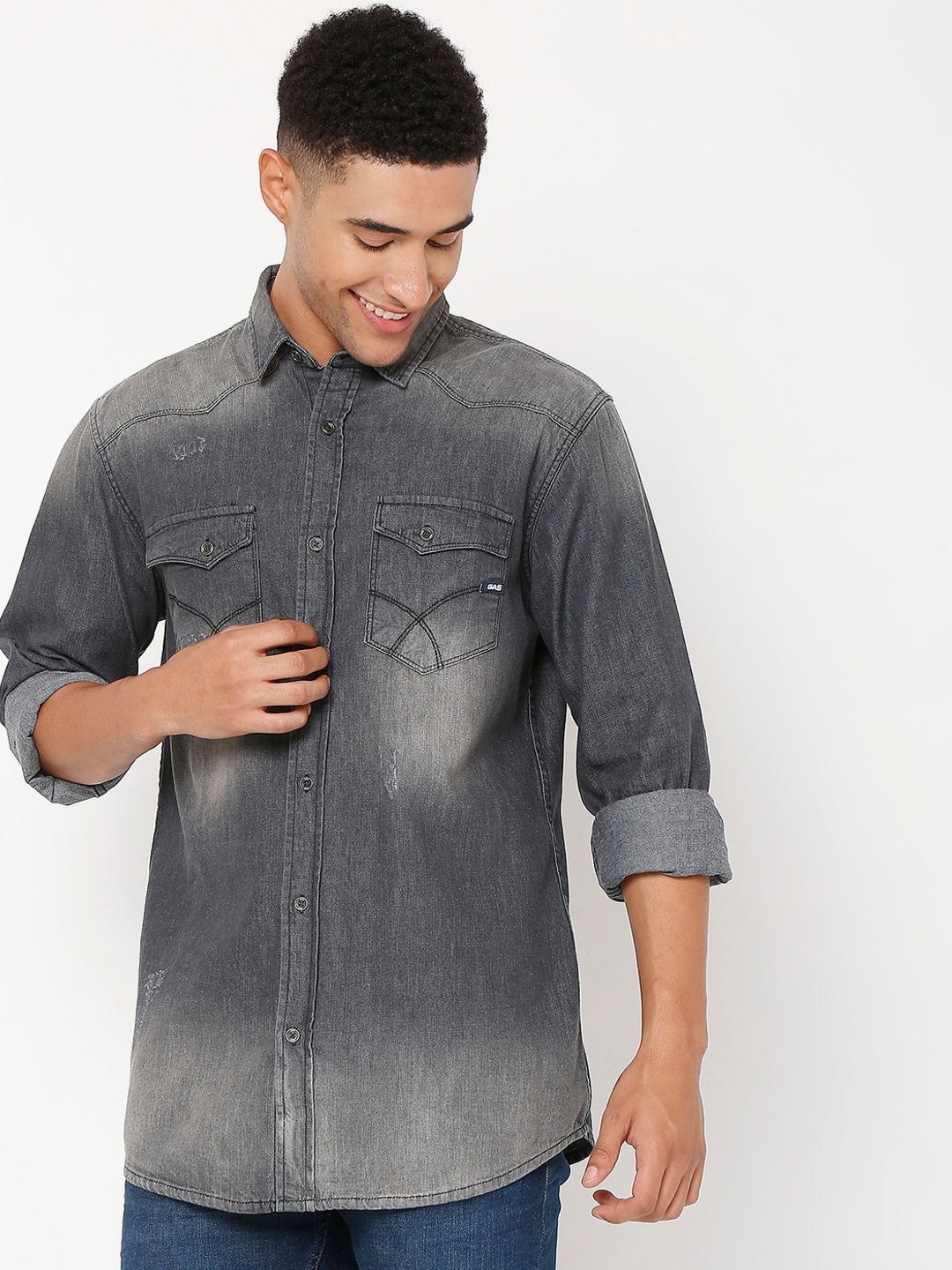 Kant Lightly Washed Relaxed Fit Shirt