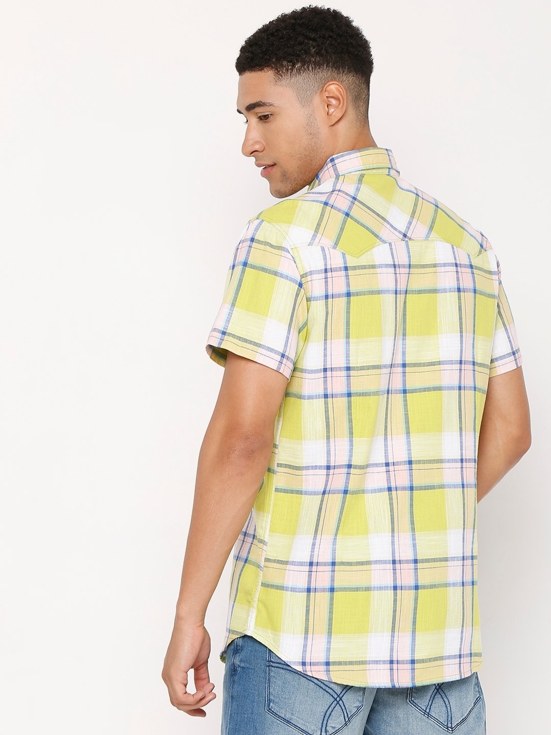 Kant Checked Slim Fit Cotton Shirt