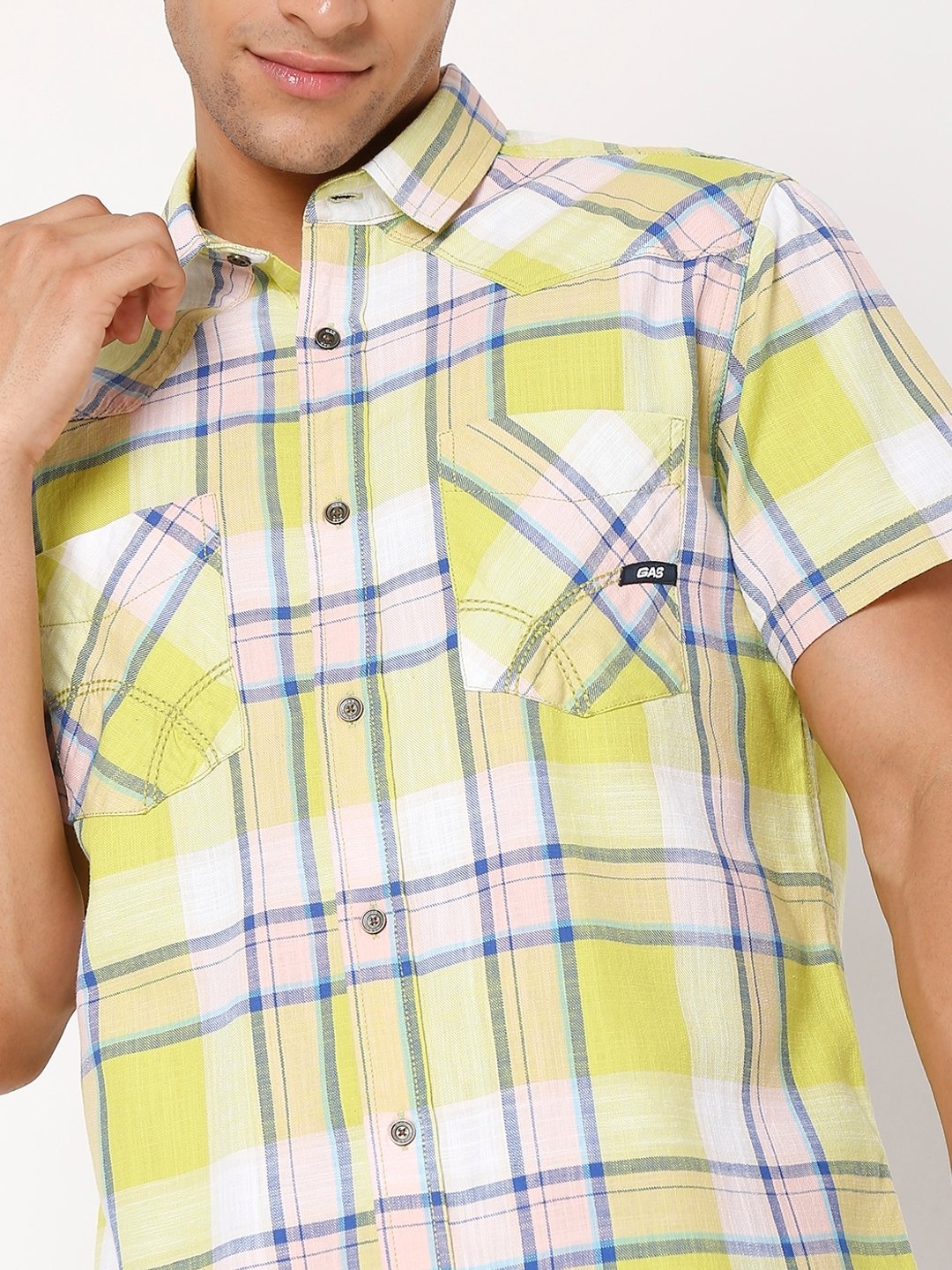 Kant Checked Slim Fit Cotton Shirt