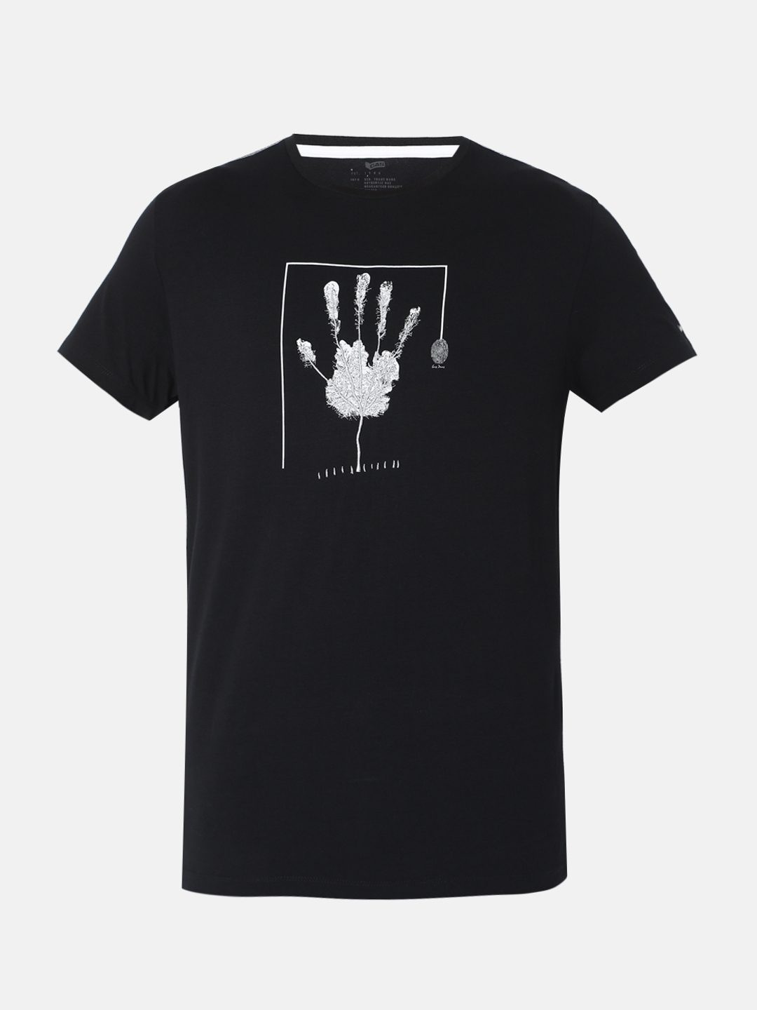 Scuba Hand Print Slim Fit Crew-Neck T-shirt