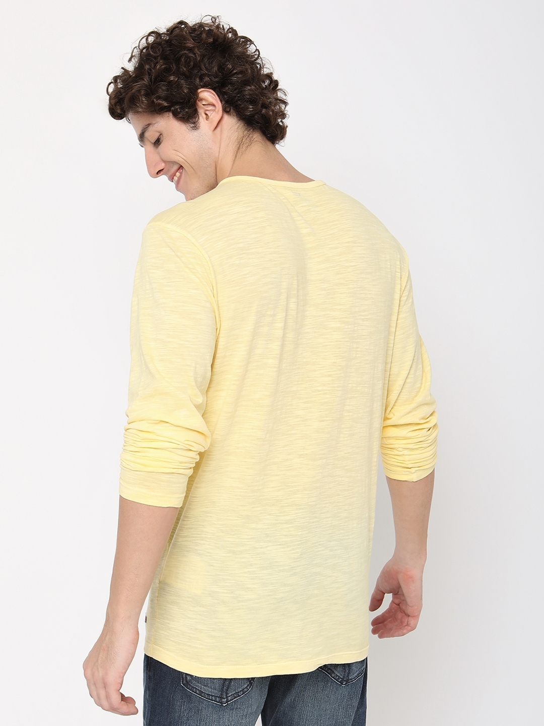 Heathered CPD Slim Fit Henley T-shirt