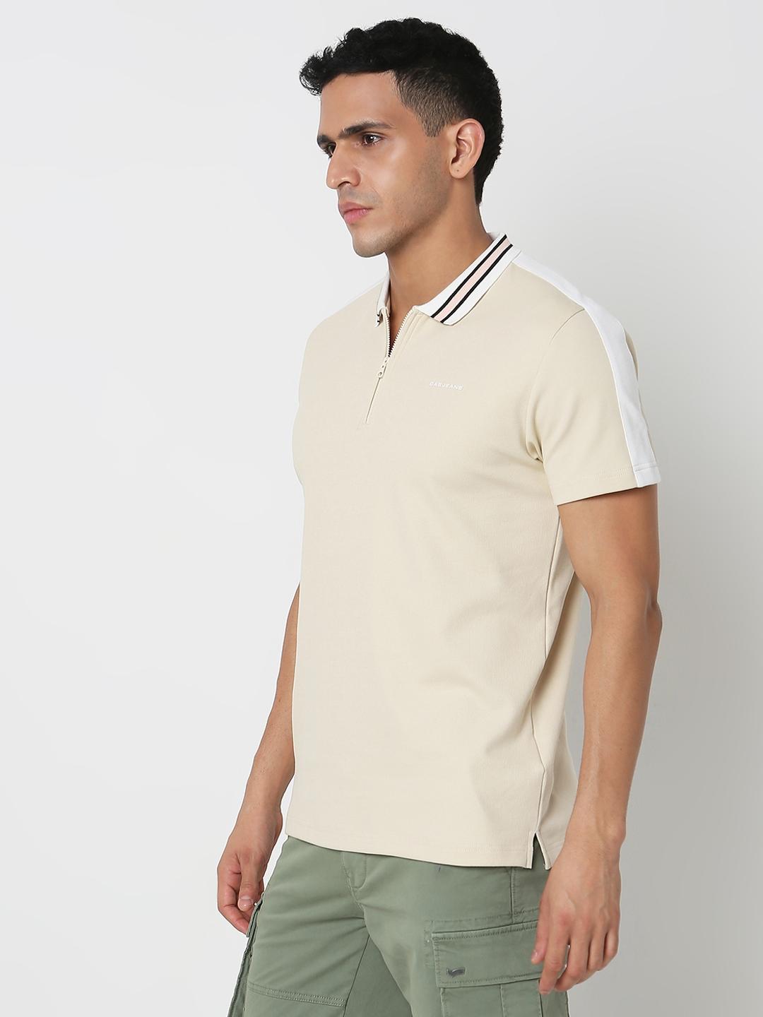 Regular Fit Solid Polo T-Shirt with Short Sleeve