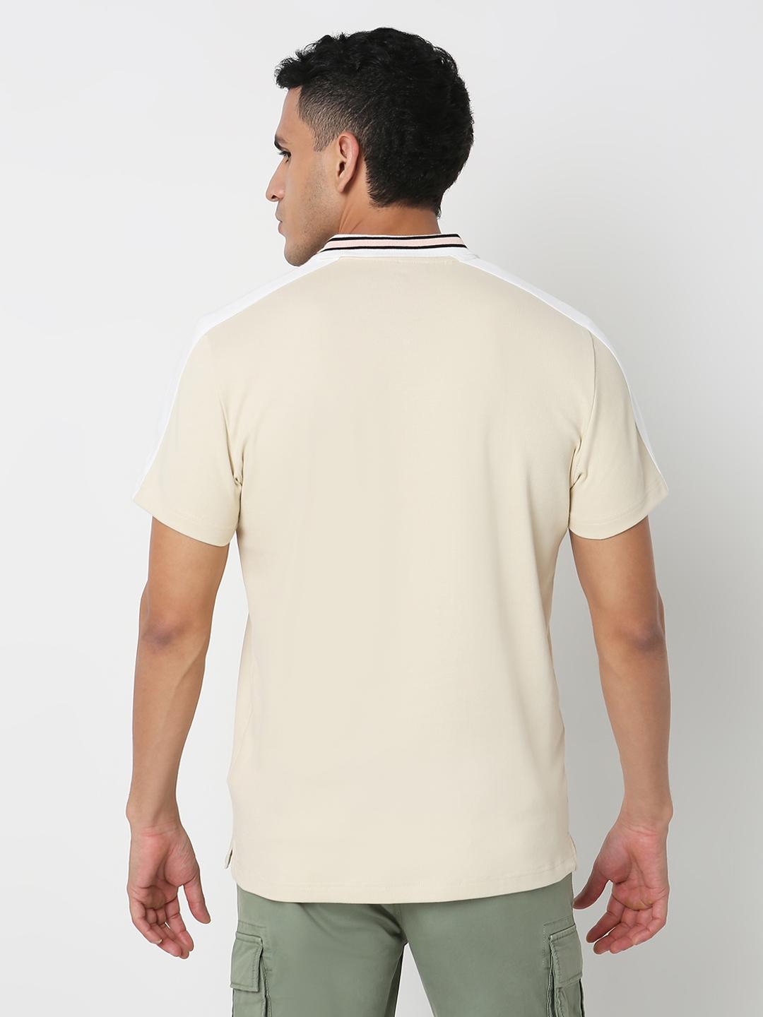 Regular Fit Solid Polo T-Shirt with Short Sleeve