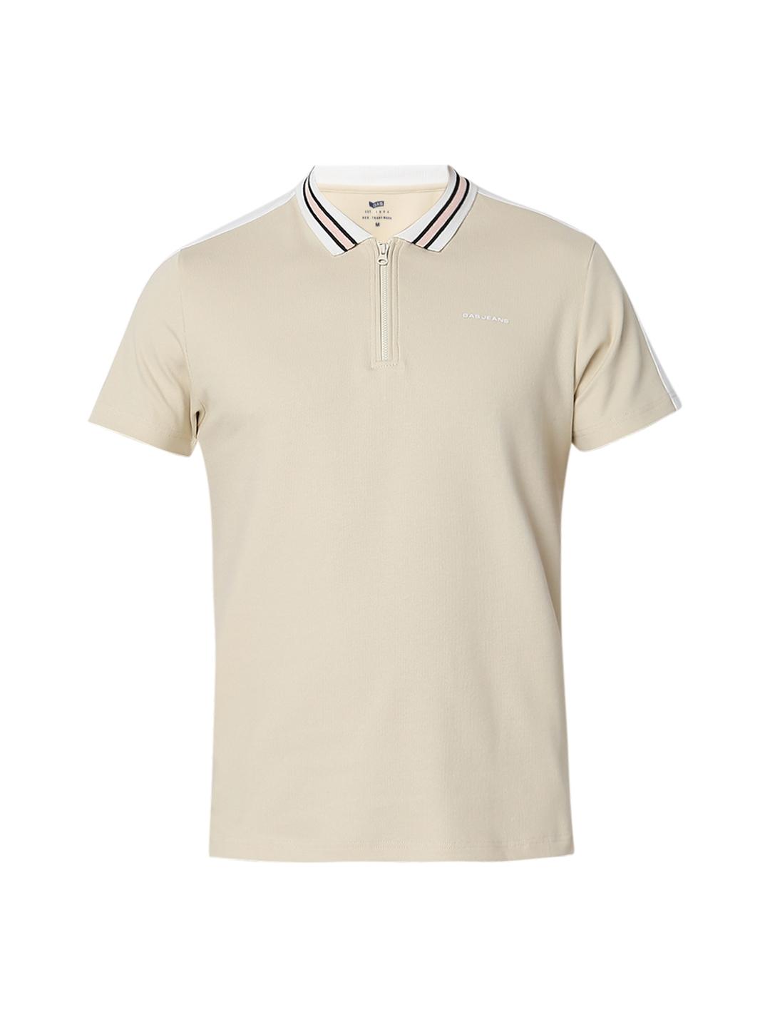 Regular Fit Solid Polo T-Shirt with Short Sleeve