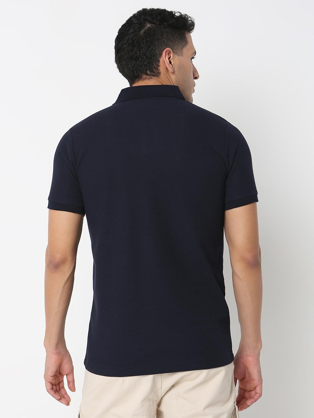 Regular Fit Solid Polo T-Shirt with Short Sleeve